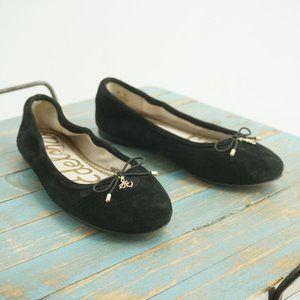 Sam Edelman Womens Felicia Ballet Flats Shoes Black Suede Size 5M
